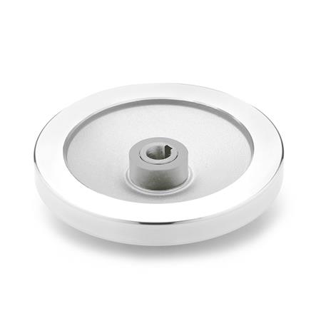 GN 321.4 Sicherheits-Handräder, Aluminium, mit Gleitlager