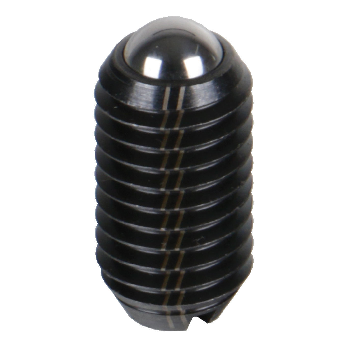 Federnde Druckstücke, bewegliche Kugel und Schlitz, verstärkt, Stahl