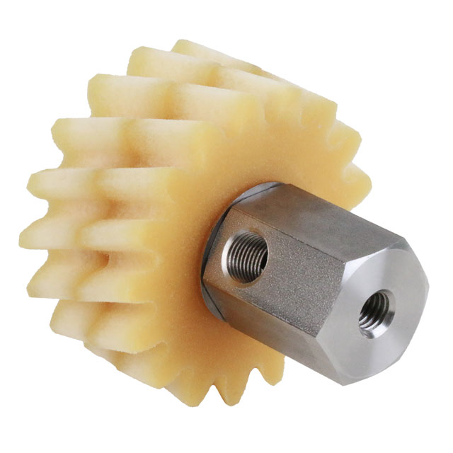 Schmierzahnräder, schrägverzahnt, Schmieranschluss radial