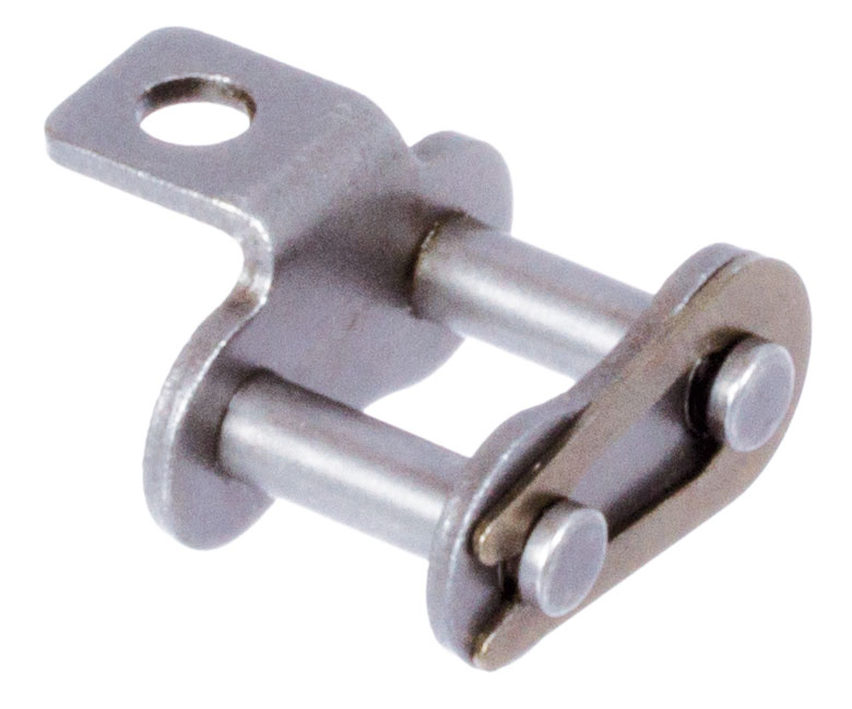 Federverschlussglieder mit Winkellaschen K1, schmale Form, einseitig, Edelstahl