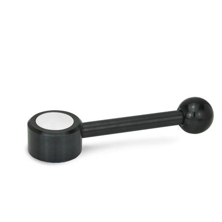 GN 125 Verstellbare Flachspannhebel mit Innengewinde, Stahl