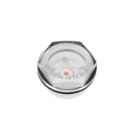 GN 541.6 ATEX-Schaugläser, Kunststoff