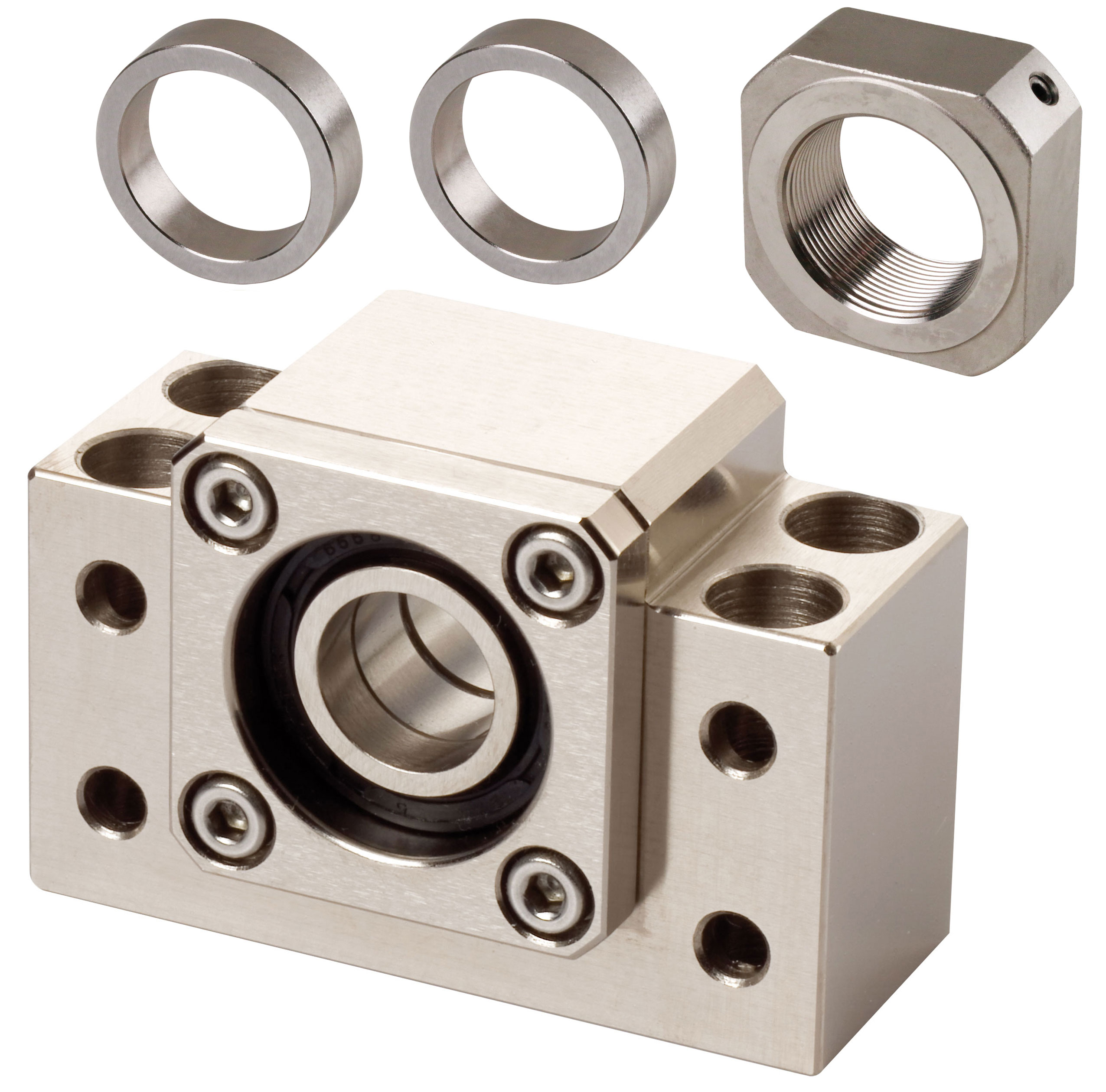 Lagereinheiten für Spindeln, vernickelt