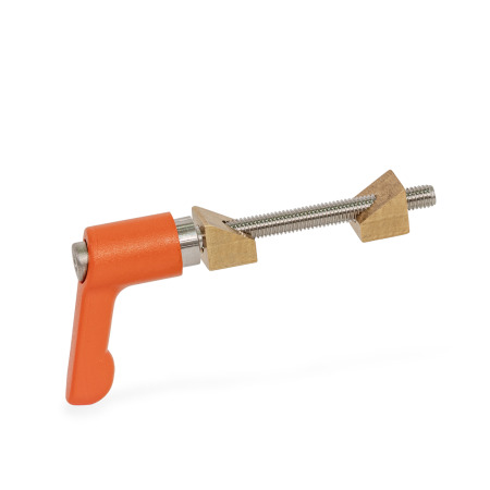 GN 891.3 Schlittenklemmung, Zink-Druckguss, Klemmkeile Messing, für konfigurierbare Profil-Lineareinheiten