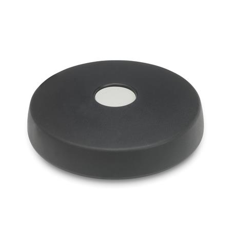 GN 521.5 Scheibenhandräder, Kunststoff, Buchse / Griffachse Edelstahl