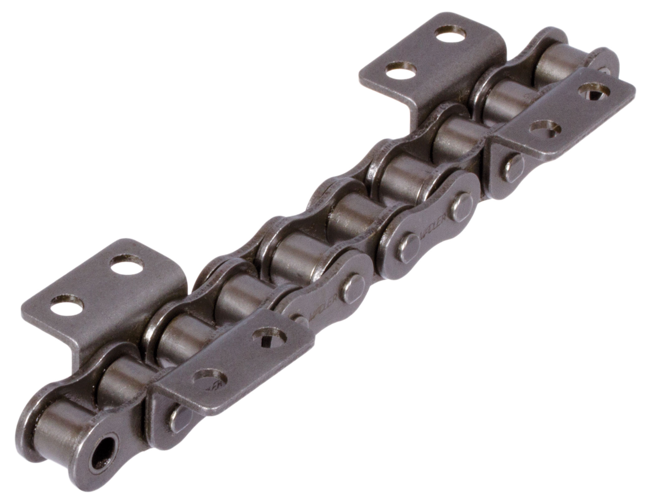 Rollenketten mit Winkellaschen K2 = breite Form, 6 x p, zweiseitig