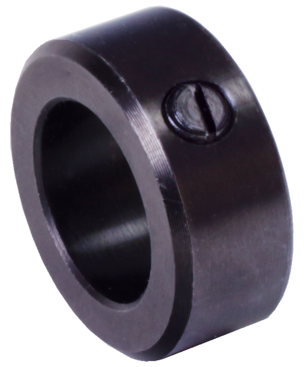 Stellringe DIN 705 A mit Schlitzschraube, Stahl brüniert