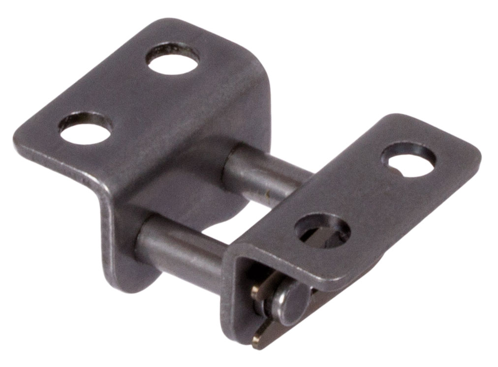 Federverschlussglieder mit Winkellaschen K2, breite Form, zweiseitig