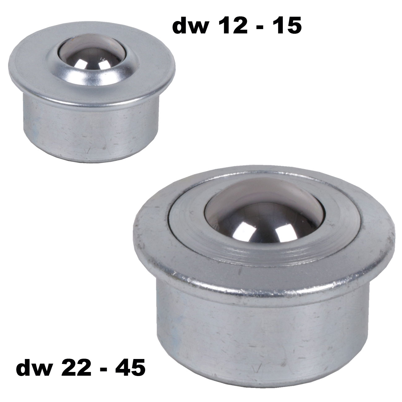 Kugelrollen 364 mit massivem Stahlgehäuse