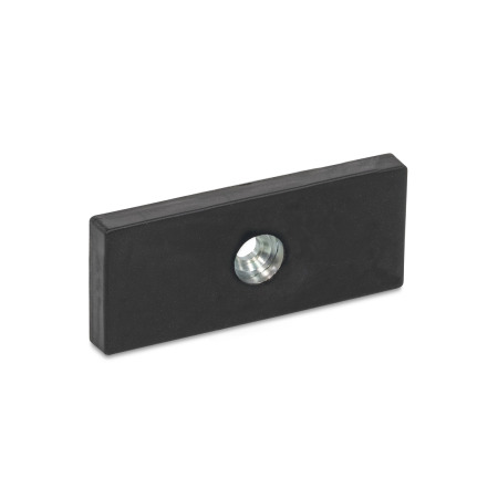 GN 57.4 Haltemagnete, Neodym-Eisen-Bor, mit Senkbohrung, mit Gummiummantelung