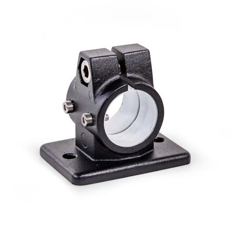 GN 146.13 Flansch-Verfahrschlitten, Aluminium, mit 2 Befestigungsbohrungen