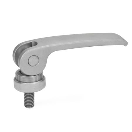 GN 927.7 Exzenterspanner, Edelstahl, mit Schraube