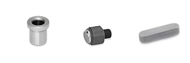 Positionierelemente, Pendelelemente, Bohrbuchsen