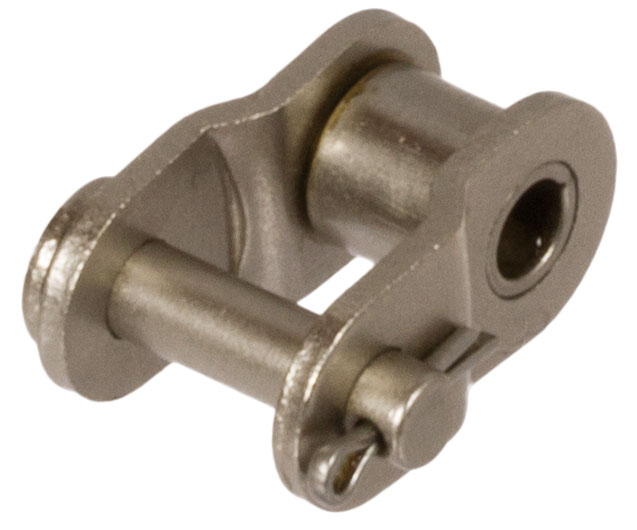 Gekröpftes Glied mit Splintverschluss Nr. 12/L, vernickelt