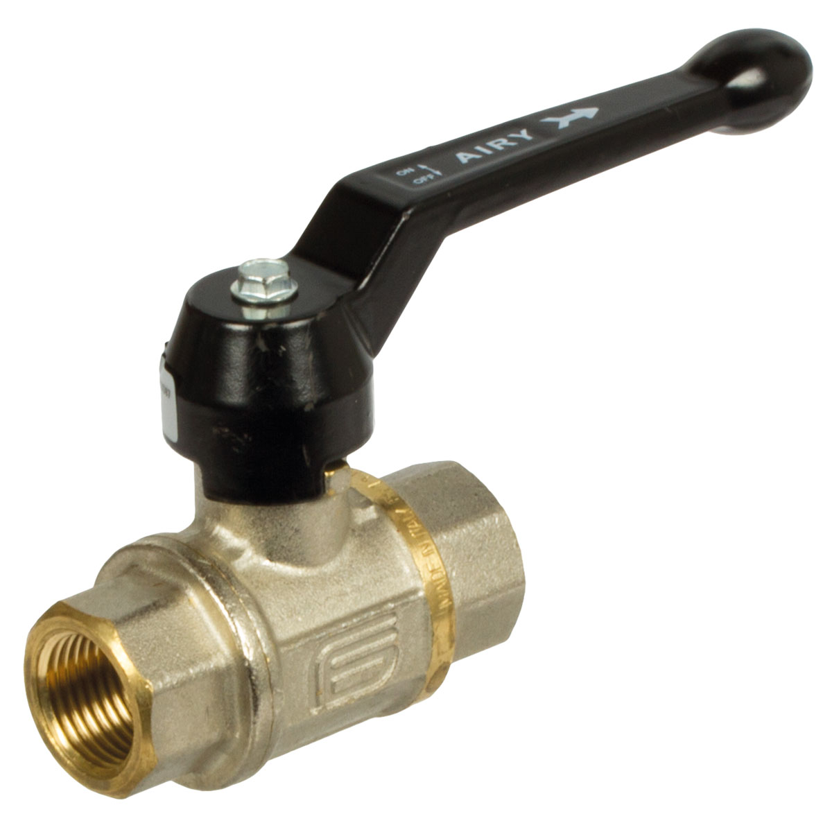 Kugelhähne aus Messing, voller Durchfluss mit Entlüftung