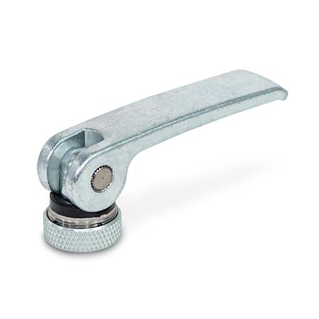 GN 927.3 Exzenterspanner, Hebel Stahl, mit Innengewinde