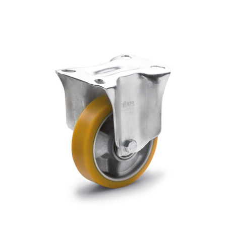 GN 22885 Transportrollen, Laufbelag Polyurethan, Radkörper Aluminium, leichte Ausführung