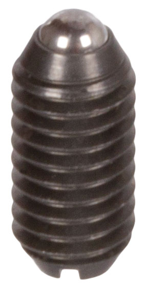 Federnde Druckstücke, bewegliche Kugel und Schlitz, Stahl