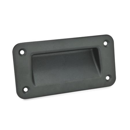 GN 7330 Griffschalen, Zink-Druckguss, zum Anschrauben