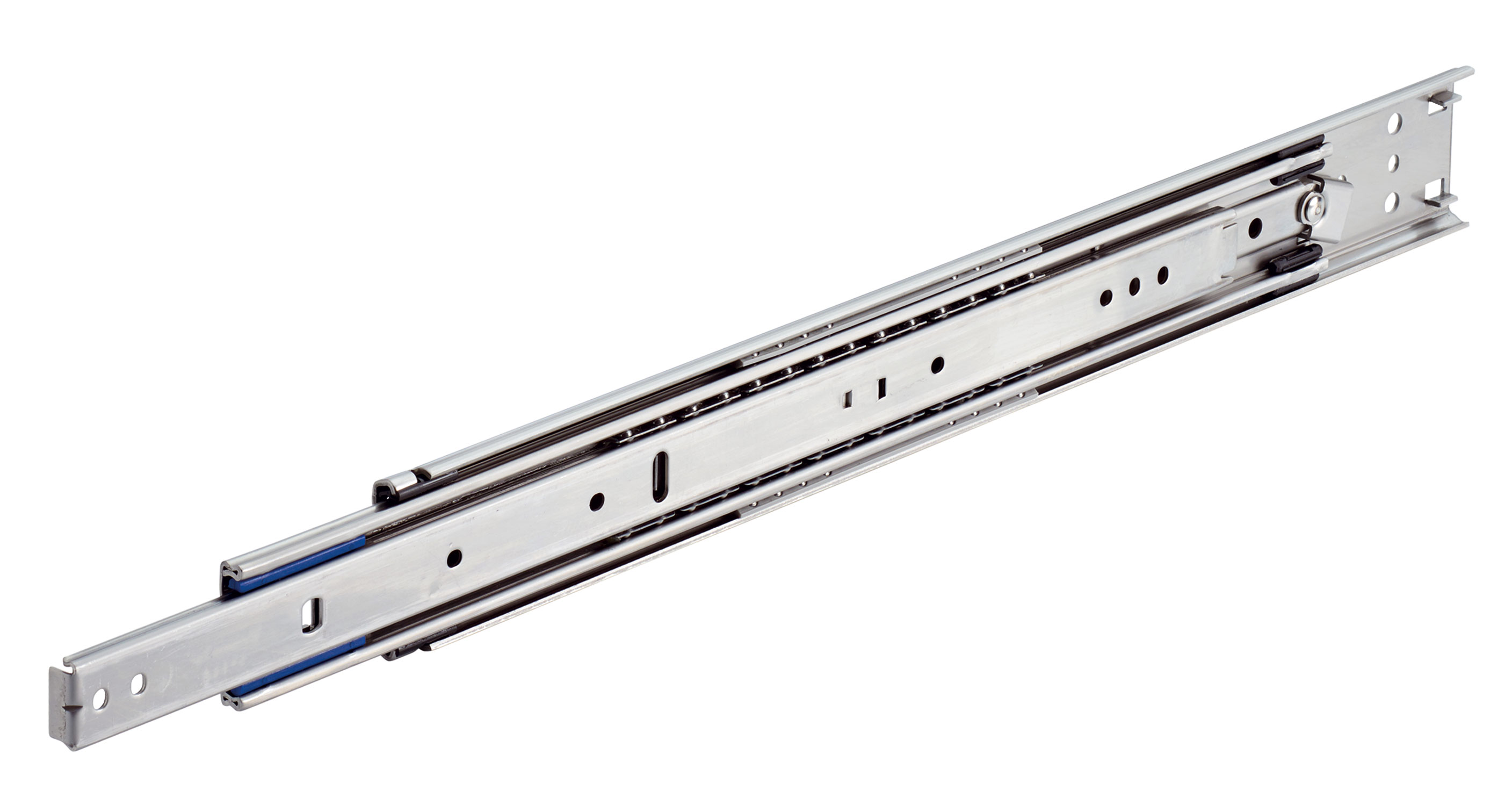 Auszugschienen DS 3557, Breite 12,7 mm, bis 90 kg, Edelstahl, Überauszug