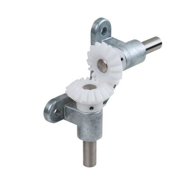 Kegelradgetriebe OW2 Ausf. 10 mit Kegelrädern aus Polyacetal, Übersetzung 1:1