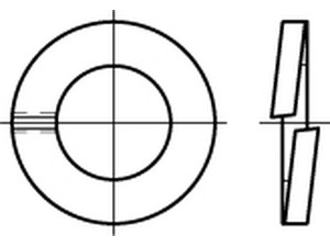 ~DIN 127 1.4310 Form B Federringe, glatt