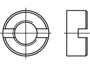 DIN 546 Schlitzmuttern