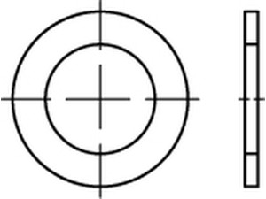 DIN 988 Federstahl Stützscheiben