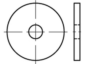 DIN 1052 A 2 Scheiben für Holzverbinder, starke, runde Ausführung