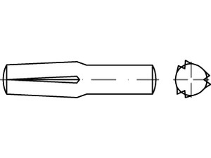 DIN 1474 Steckkerbstifte
