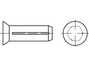 DIN 1477 Senkkerbnägel