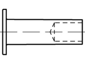 DIN 7338 Nieten für Bremsbeläge und Kupplungsbeläge