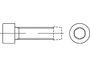 ~DIN 7500 Stahl Form E galvanisch verzinkt Gewindefurchende Schrauben, ISK, metr. Gewinde, Zylinderkopf