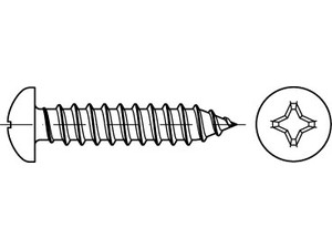 DIN 7981 Linsenkopf-Blechschrauben mit Kreuzschlitz