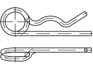 DIN 11024 Federstecker