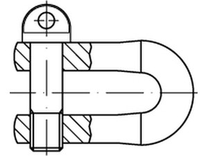 DIN 82101 Schäkel, geschmiedet