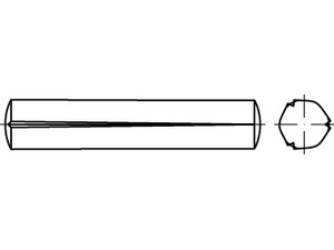ISO 8744 Kegelkerbstifte