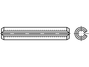 ISO 8752 Spannstifte, Spannhülsen, schwere Ausführung