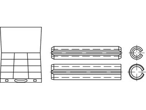 Artikel 82481 Sortimentskästen Spannstifte