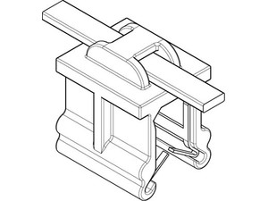 Artikel 82523 PA66HS EdgeCl. O-A schwarz Kantenbefestigungsbinder 2-teilig, für Kantenbreite 3-6mm, Aufn. oben-axial