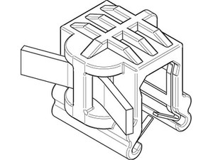 Artikel 82523 PA66HS EdgeCl. S-A schwarz Kantenbefestigungsbinder 2-teilig, für Kantenbreite 3-6mm, Aufn. seitlich-axial