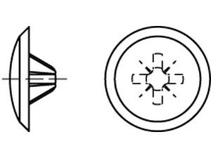 Artikel 88002 Zierkappen für Kreuzschlitzprofil Z