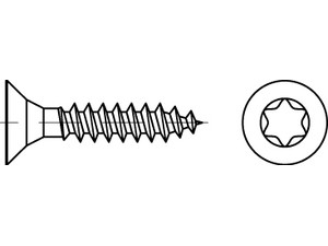 Artikel 89098 Spanplattenschrauben, Senkkopf, Innensechsrund