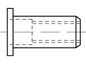Artikel 88423 Blindniet-Muttern, rund, FLAKO, offen