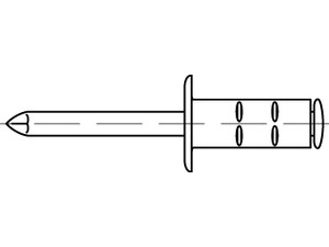 Artikel 88474 Mehrbereichs-Blindnieten PolyGrip, FLAKO, offen