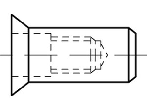 Artikel 88481 Blindniet-Muttern rund, geschlossen, S