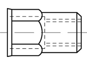 Artikel 88484 Blindniet-Muttern sechskant, kleiner SEKO