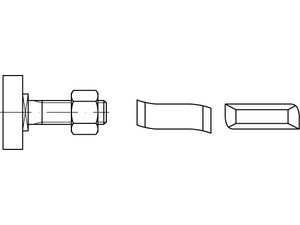 Artikel 88938 Hammerkopf-Schrauben Typ 38/17