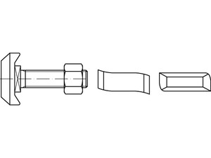 Artikel 88950 Hakenkopf-Schrauben Typ 50/30