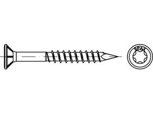 Artikel 89018 SPAX-Fassadenschrauben mit Linsenkopf
